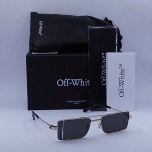 Off-White OERI14A CORTEZ 7607 Rectangle Sunglasses – Gold/Grey